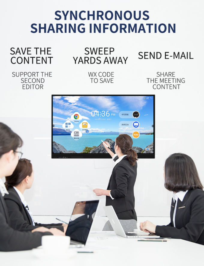 86 inch interactive flat panel multi touch screen interactive smart ...