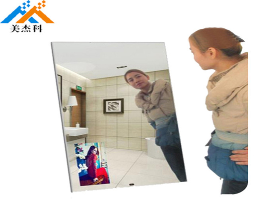 Auto Loop Play Led Backlit Mirror , Magic Mirror Led Display With Wifi Motion Sensor