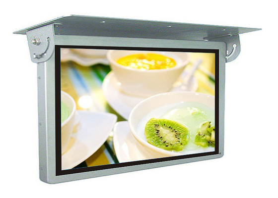 Wall Mounted Bus Digital Signage 18.5 Inch Lcd Car Taxi Advertising Tempred Glass