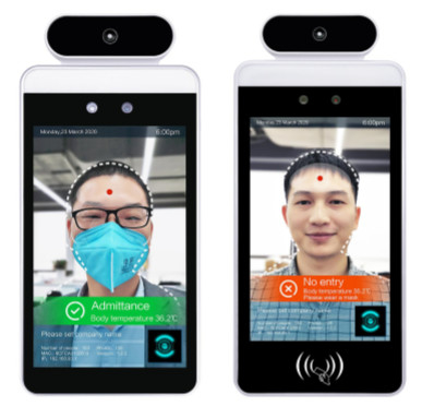 temperature measurement face recognition network time attendance access control power supply facial recognition device