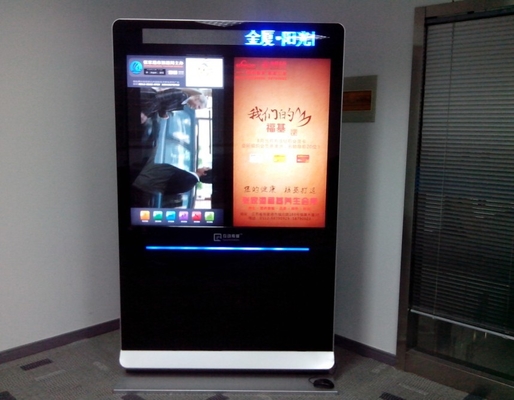 Double Screen Android System Interactive Digital Signage Display Wifi / 3G