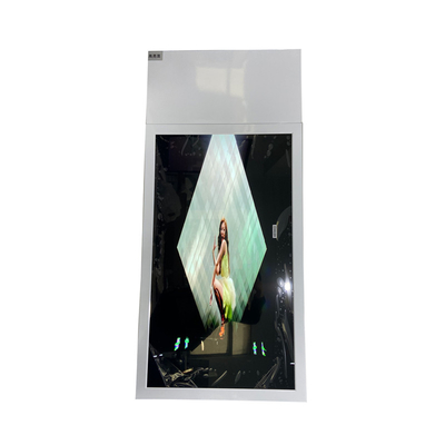 Shockproof 43" Hanging LCD Window Display 0.8mm Bezel