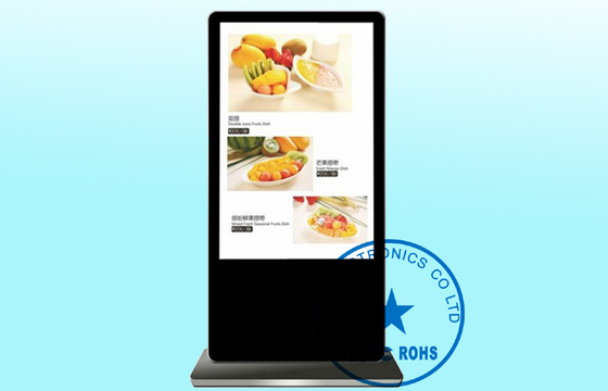 65" Floor Standing Advertising Digital Signage English German , Villa / Theater Video LCD Display