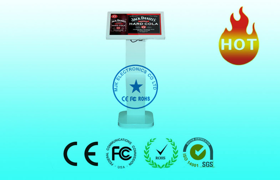 1080P LCD Touch Screen Digital Signage Kiosk , Free Standing Kiosk Horizontal