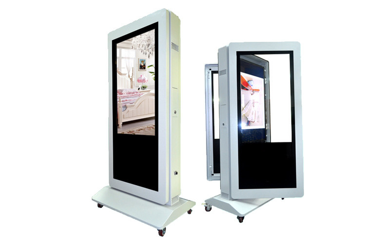 46 Inch Touch Screen Windproof Vertical Digital Signage Display 1080P Android 4.4/5.1