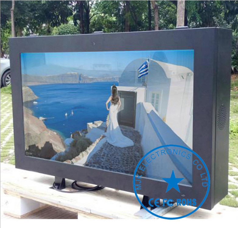 IP 65 Touch Screen Wifi Digital Signage Totem High Brightness Metal Case