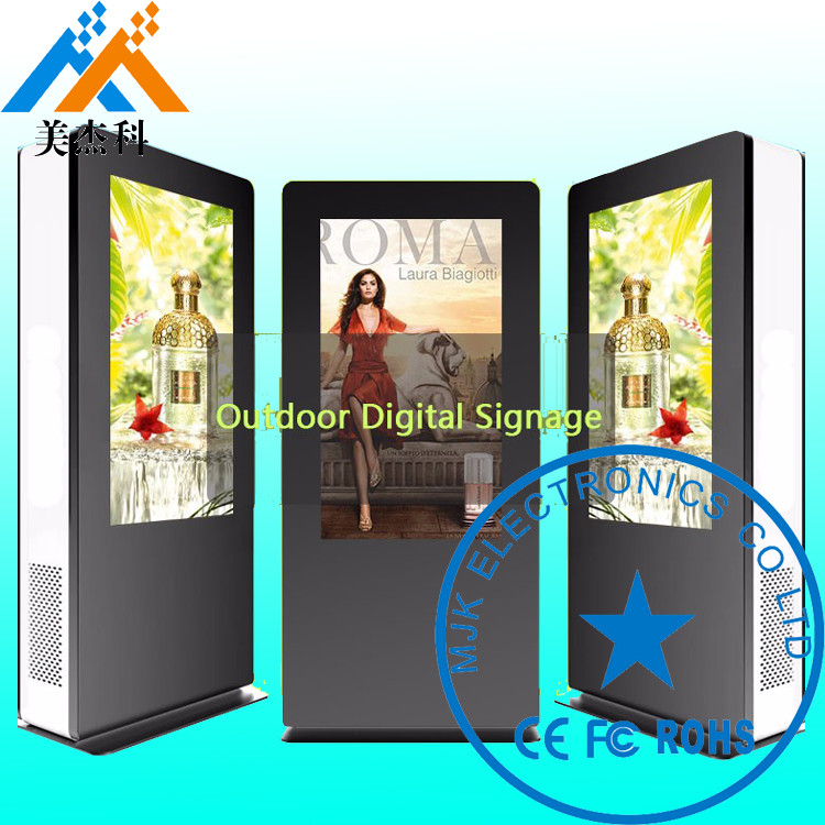 Free Standing Led Digital Signage , Lcd Advertising Display Windows I3 I5 1037k J1900