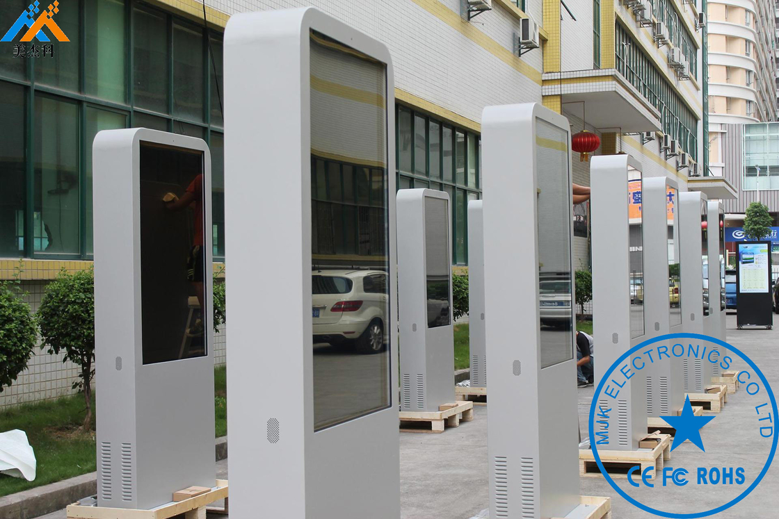 Stand Alone 55 Inch Outdoor Digital Signage Display Ultra Long Life 50000H