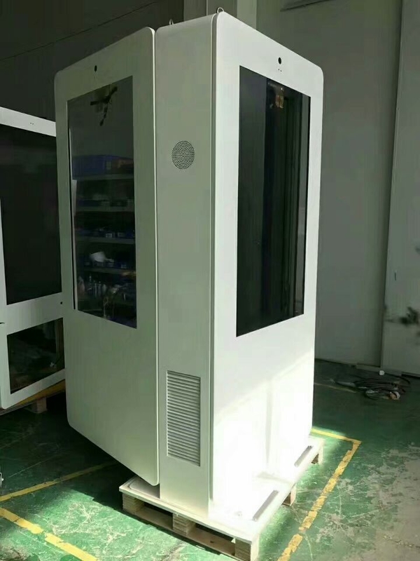 High Brightness Outdoor Digital Signage Floor Standing Lcd Display For Bus Station