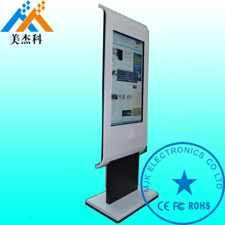 55 Inch Rustproof Exterior Digital Signage Stands 1920*1080 Silver Metal Case