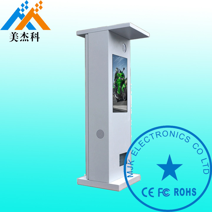 Remote Control Outdoor Digital Signage Touchscreen , Lcd Advertising Player 10 Points Infrared