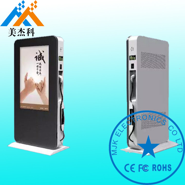 Stainless Steel Totem Outdoor Digital Signage Stands Hd Screen With Wifi Lan 3g 4g