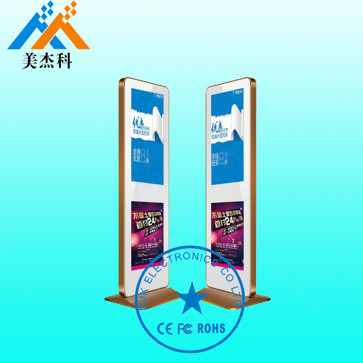 Vertical LCD Advertising Touch Screen Digital Signage Kiosk 500CD Brightness