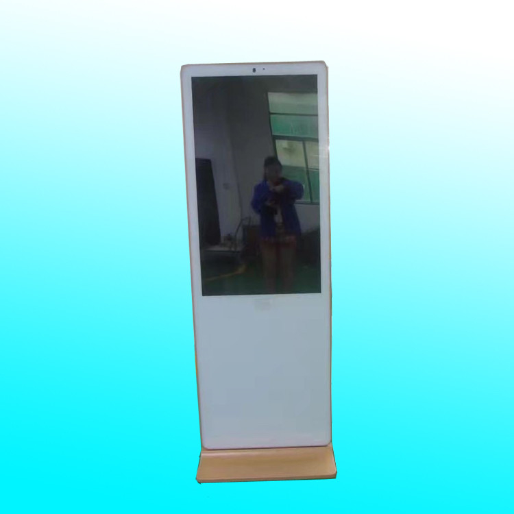 Ultra Thin Touch Screen Kiosk , Stand Alone Digital Signage Display For Supermarket