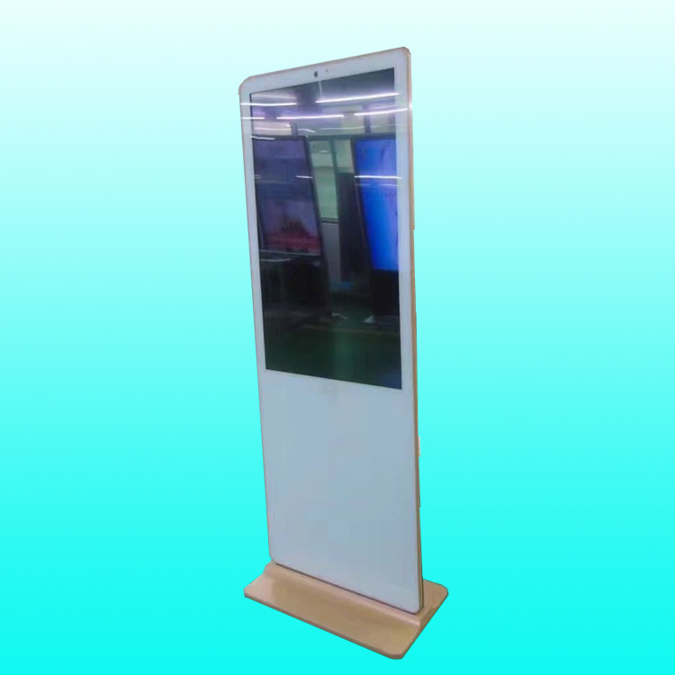Ultra Thin Touch Screen Kiosk , Stand Alone Digital Signage Display For Supermarket