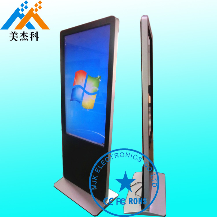 Bank Touch Screen Digital Signage Kiosk With Wheels , 55 Inch HD Screen