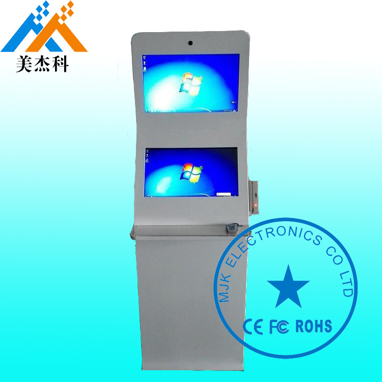 Windows Os Shockproof Free Standing Digital Signage Kiosk 32 Inch Double Screen
