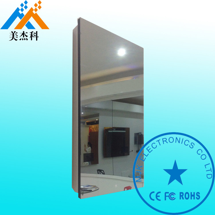 Wall Mounted Magic Mirror Display 10 Points Infrared Touch Screen Kiosk For Shopping Mall