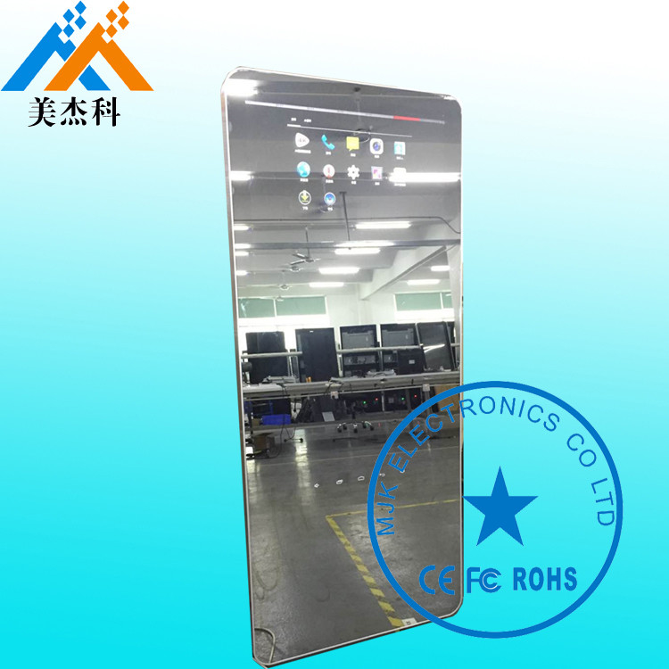 Capacitive Touch Screen Mirror Digital Signage With TV , Magic Mirror Display Advertisement