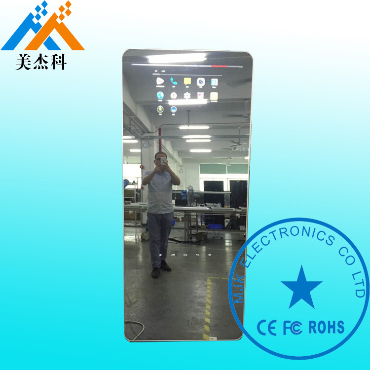 Capacitive Touch Screen Mirror Digital Signage With TV , Magic Mirror Display Advertisement