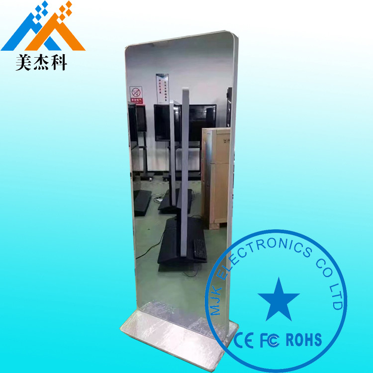 55 Inch Smart Touch Screen Magic Mirror Display , Mirror Lcd Display Advertising