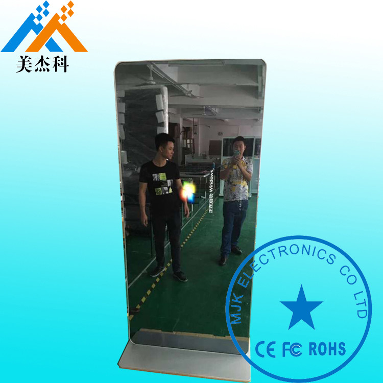 55 Inch Smart Touch Screen Magic Mirror Display , Mirror Lcd Display Advertising