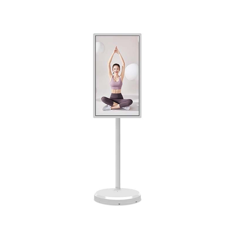 Smart 21.5 Inch Portable TV Stand Rechargeable 360 Rotating  Wireless Television Display Touch Screen Mobile Disp