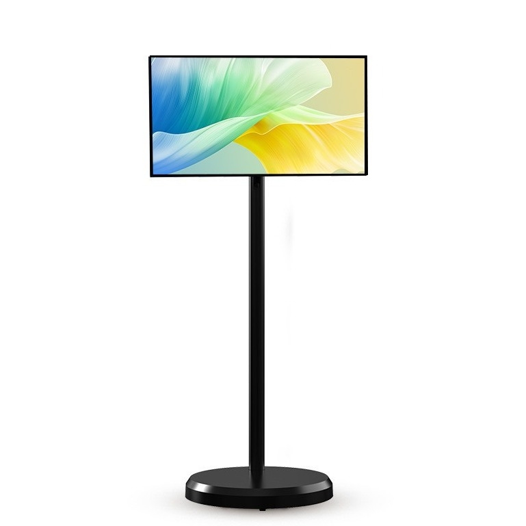 High quality 27 inch smart Fitness Exercise portable TV touch screen android systems rechargeable wireless standing