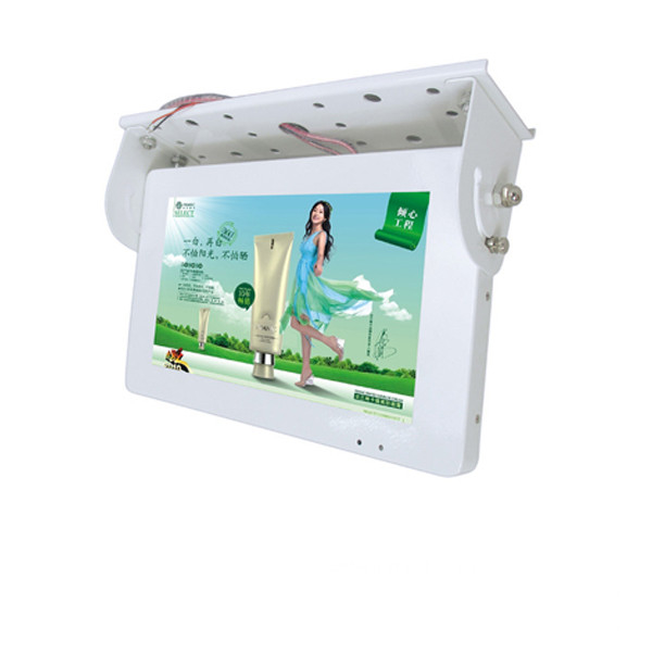 Horizontal / Vertical 17 Inch LCD advertising For Banks / Bookstores , IR Remote