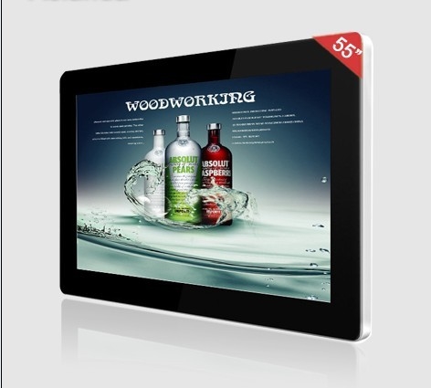 LED Backlight 19 Inch LCD Digital Signage Display Video Advertising With Split Screen