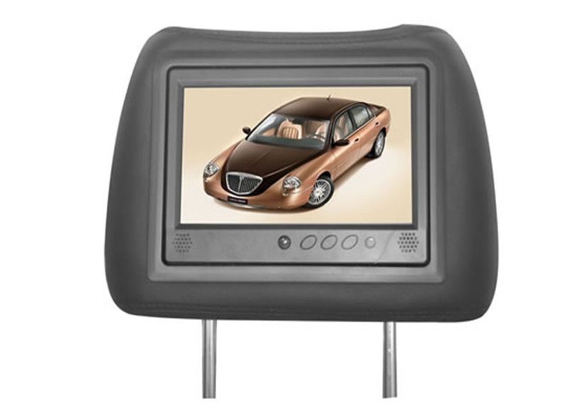 Remote control Car Seat LCD Screen Player With IR Sensor , Memory Card Insert