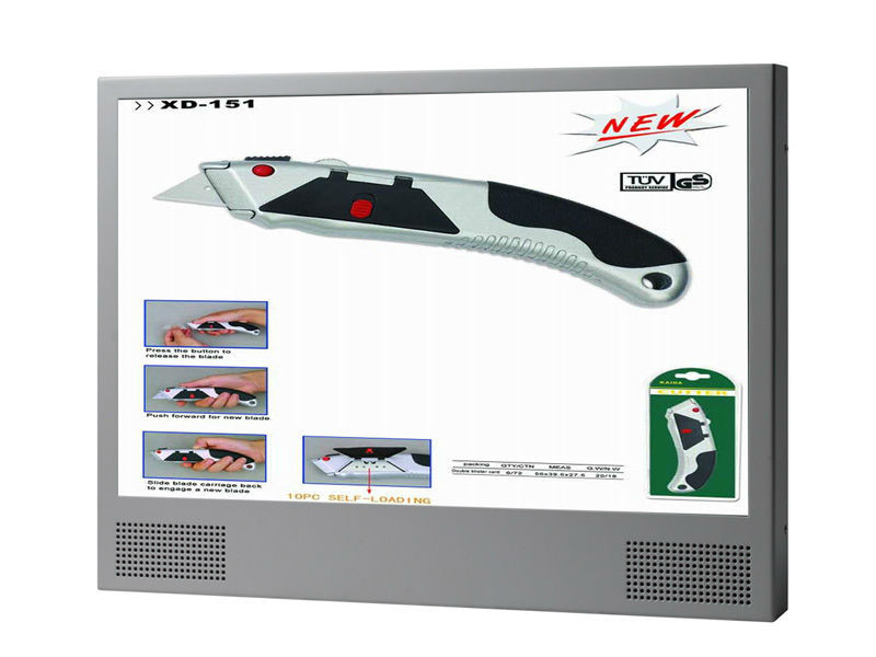 12.1 Inch LCD Digital Signage Display Screen For Advertising , 400cd/m2