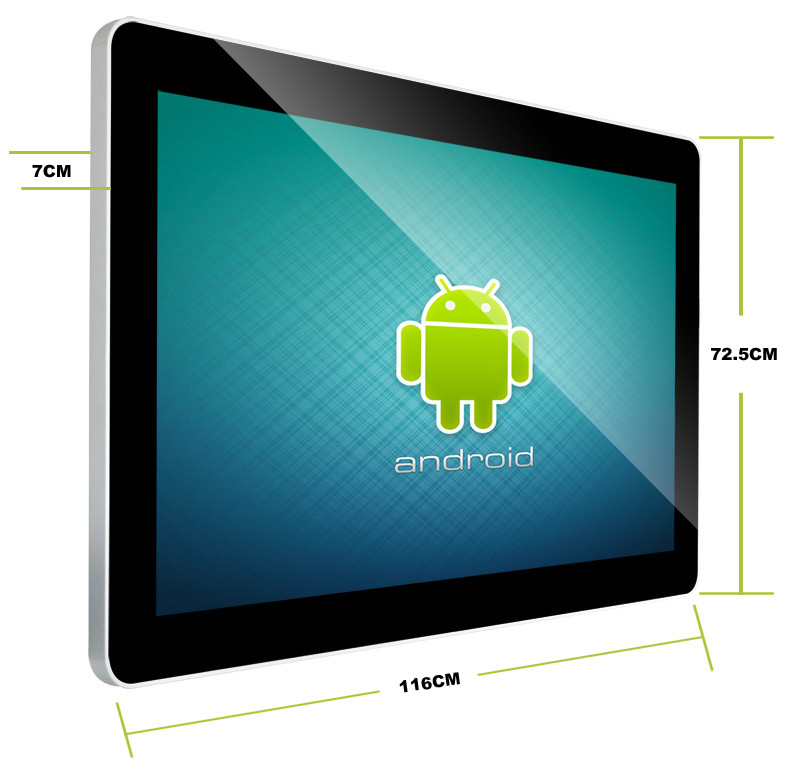 High Resolution 42 Inch LCD Digital Signage Display For Retail , anti-theft Ultrathin LCD Screen