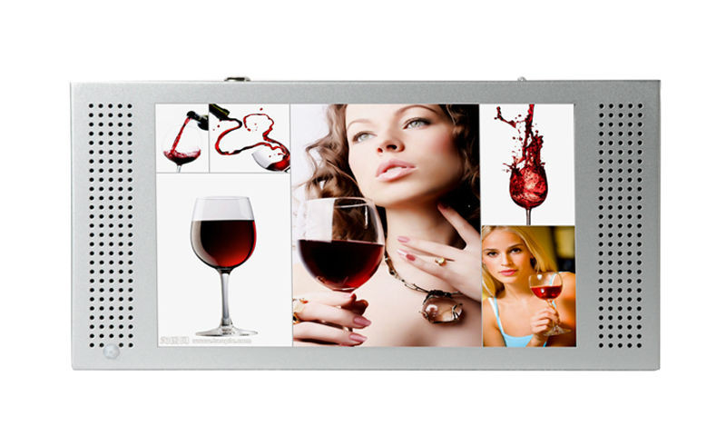 Wifi 3G 12 Inch LCD Advertising Digital Signage Display For HR market / Pharmacy