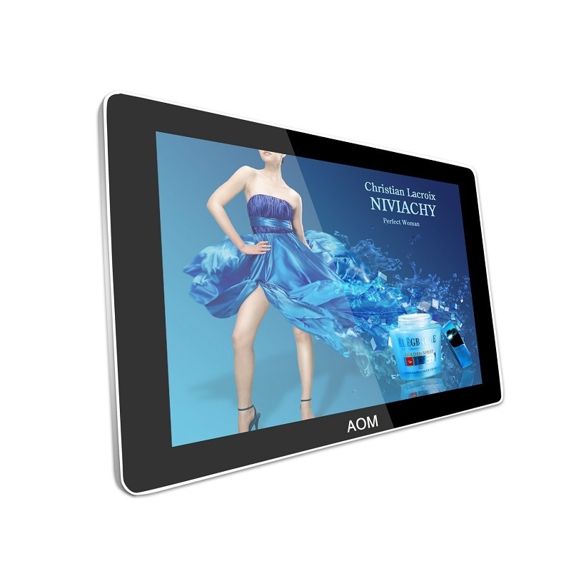 Audio Photo Advertising Digital Signage 18.5 Inch For Super Market , 8ms Full HD LCD Display