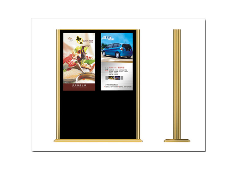 65" Floor Standing Advertising Digital Signage English German , Villa / Theater Video LCD Display