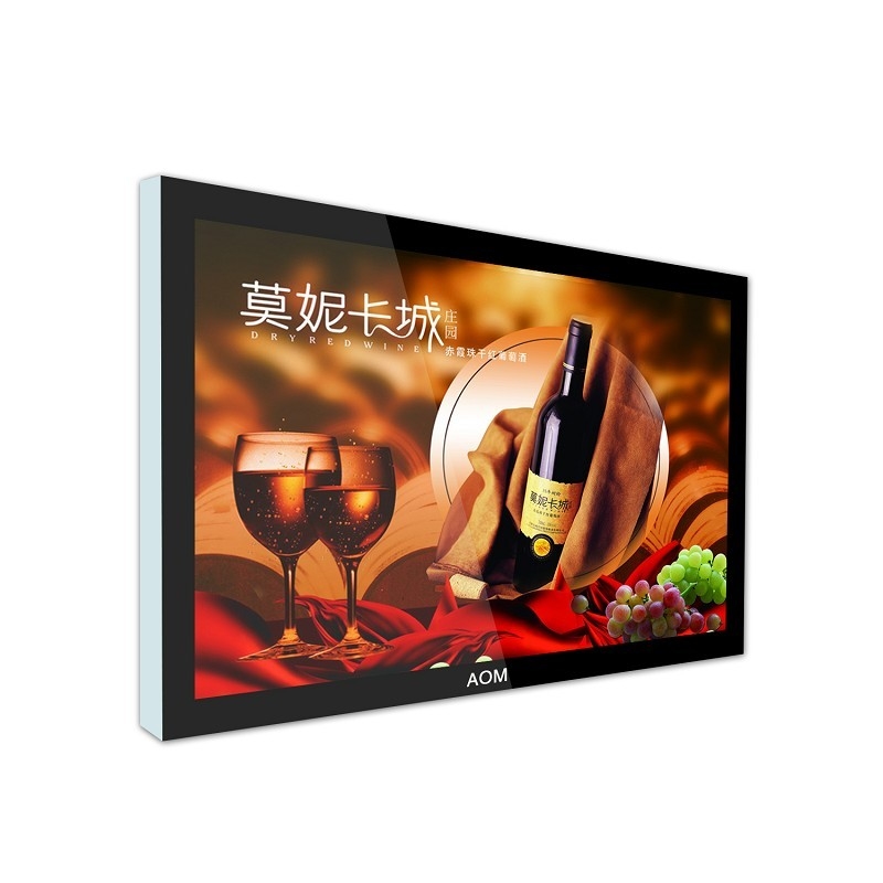 Railway Station 47 Inch Stand Alone Digital Signage Advertising , 500cd/m² LCD Display Player
