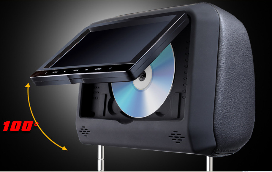 MP3 WMA Taxi Car Seat LCD Screen For Advertising , LCD Display Panel