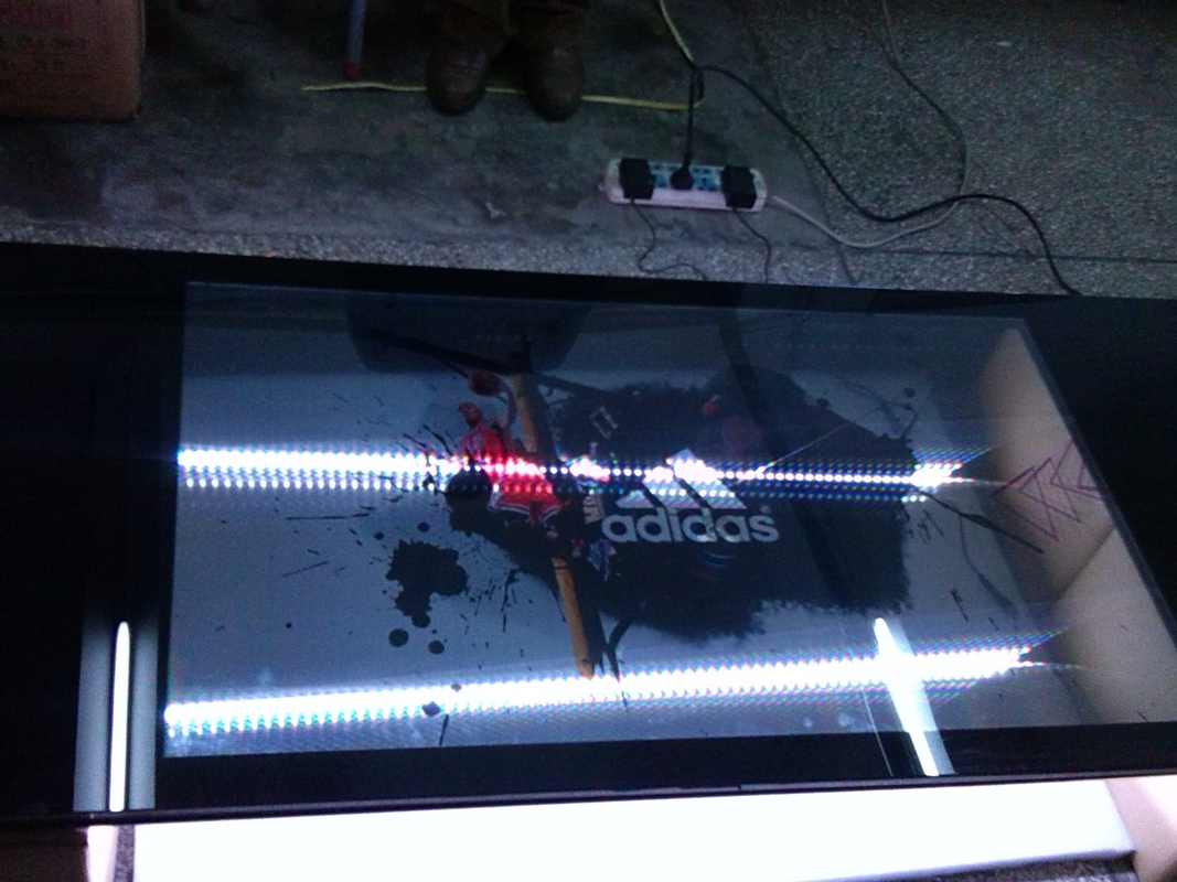 High Speed 46 Inch Transparent LCD Display Advertising High-speed response