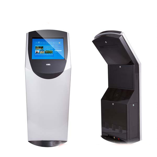 High Transparence Indoor Free Standing Kiosk Display , Hunt Key / Great Wall Power
