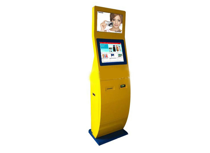 High Precision Interactive Touch Screen Kiosk / Four Core LCD Digital Signage
