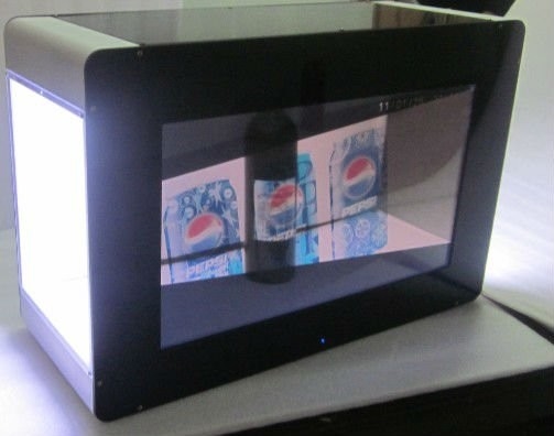 Brightness Transparent LCD showcase HDMI interface For Advertising