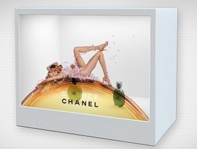 Brightness Transparent LCD showcase HDMI interface For Advertising