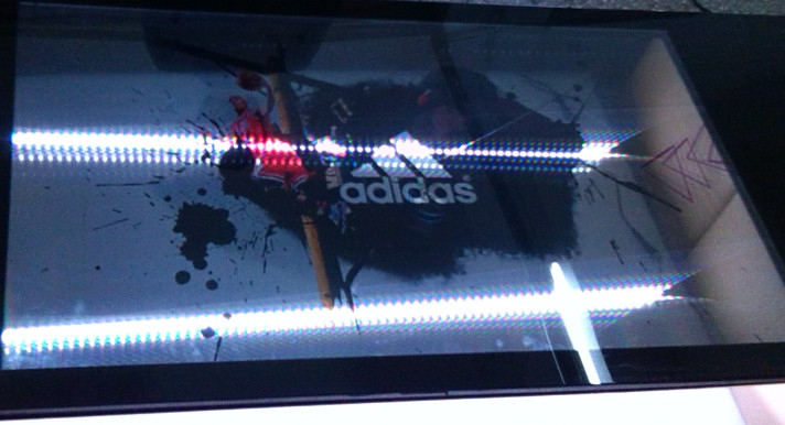 LG 47 Inch Transparent LCD Screens Panel , Video / Picture LCD Digital Signage Displays