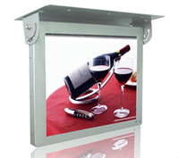17" 3G Bus Digital Signage Monitor / LCD Advertising Display Ceiling mounted With Scrolling Marquee