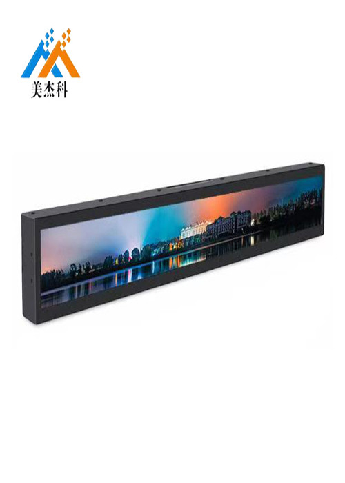 Custom 37" Ultra Wide Stretched Screen Digital Signage Bar Type LCD Display