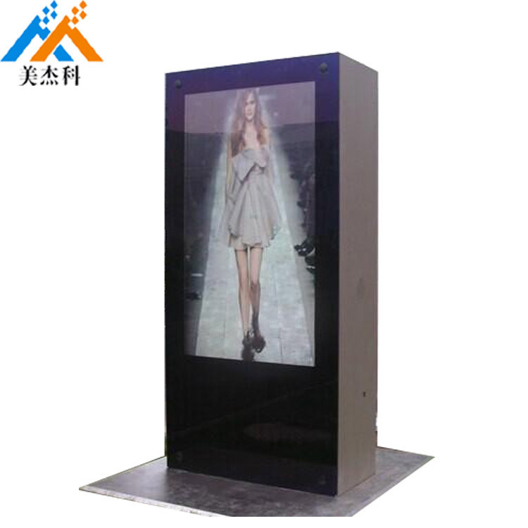 55'' Outdoor Advertising Lcd Display Screen , Floor Stand Digital Signage Kiosk