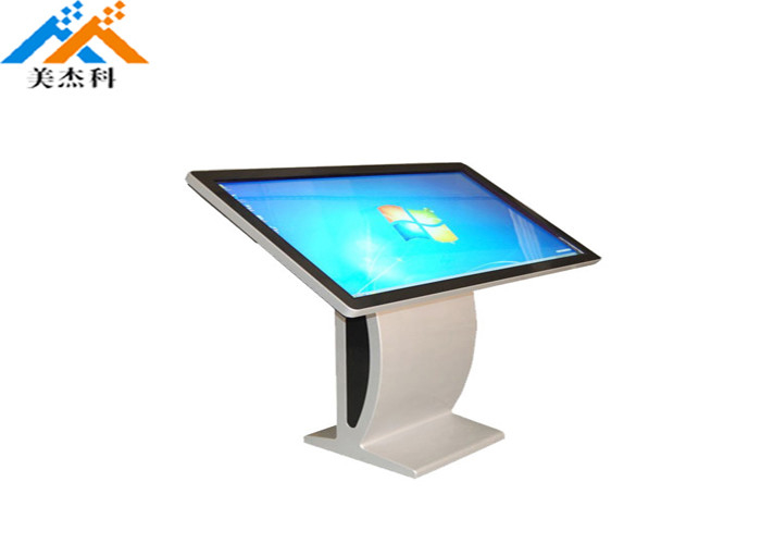 Tempered Glass Advertising Digital Signage 55" WiFi Interactive Touch Screen