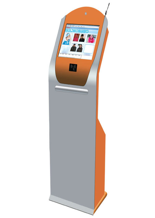Windows XP / 7 OS LCD Digital Signage Display Self Service Kiosk With Cash Acceptor