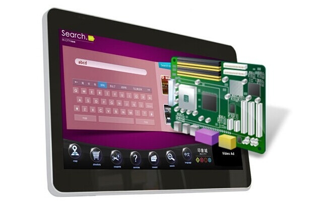 LCD Touch Screen Digital Signage Display 15.6 Inch Open Frame Interactive Motion Sensor